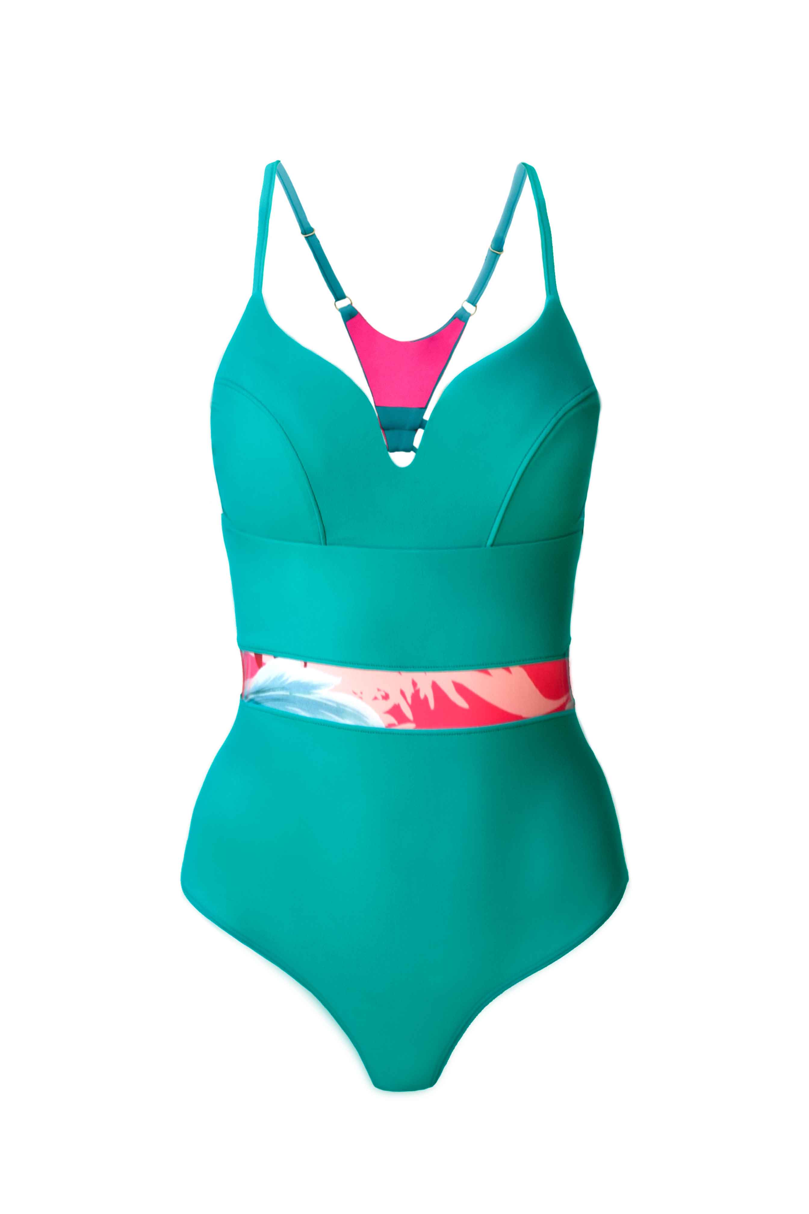 One Piece Swimsuit Adjustable Straps | Neo - MF • SEA